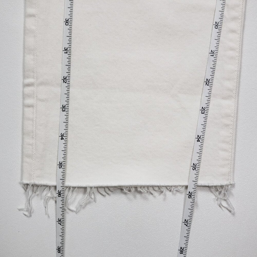 Madewell The Petite '90s Straight Crop Jean in Tile White Women's Size 25P NWT - Picture 4 of 16